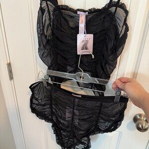 Savage Fenty Lingerie by Rhianna sheer camisole and panties